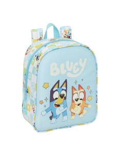 Safta Bluey Ready Mochila Guarderia - 6L - Cremallera - Asa de Mano - Tarjeta de Identificacion Personal - Adaptable a