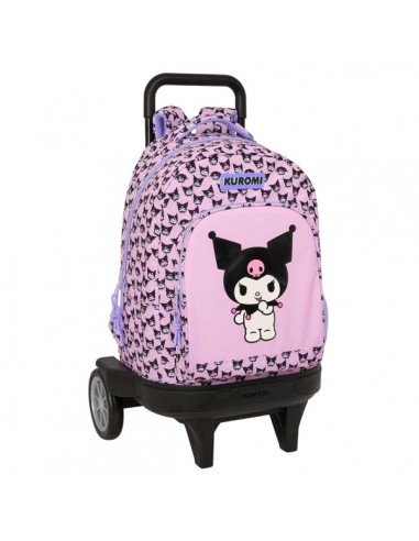 Safta Kuromi Mochila con Carro - Extraible - 33L - Portabotellas - Tarjeta de Identificacion Personal - Ruedas Antivibracion