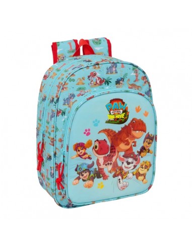 Safta Paw Patrol Dino Rescue Mochila Infantil - Portabotellas - Bolsillo Frontal - Adaptable a Carro - Hombreras Acolchadas -