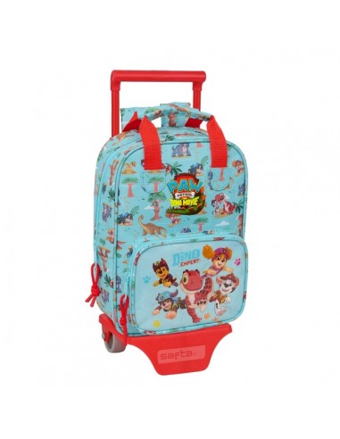 Safta Paw Patrol Dino Rescue Mochila con Carro - Extraible - Tarjeta de Identificacion Personal - Bolsillo Frontal -