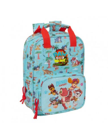 Safta Paw Patrol Dino Rescue Mochila Infantil - Tarjeta de Identificacion Personal - Bolsillo Frontal - Adaptable a Carro -