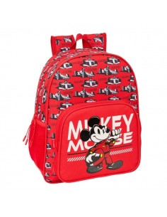 Safta Mickey and Friends Racing Mochila - 15L - Adaptable a Carro - Bolsillo Frontal - Portabotellas - Cremallera con Doble