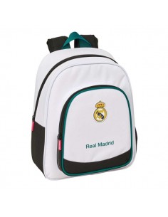 Safta Real Madrid Equipacion 26 27 Mochila Infantil - Portabotellas - Bolsillo Frontal - Asa de Mano - Adaptable a Carro -