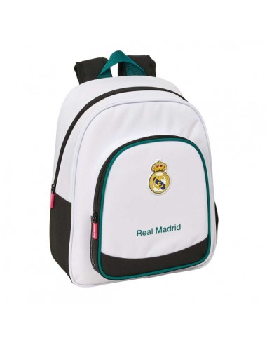 Safta Real Madrid Equipacion 26 27 Mochila Infantil - Portabotellas - Bolsillo Frontal - Asa de Mano - Adaptable a Carro -