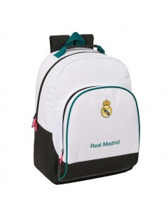 Safta Real Madrid Equipacion 26 27 Mochila - Adaptable a Carro - Bolsillo Frontal - Hombreras y Espalda Acolchada -