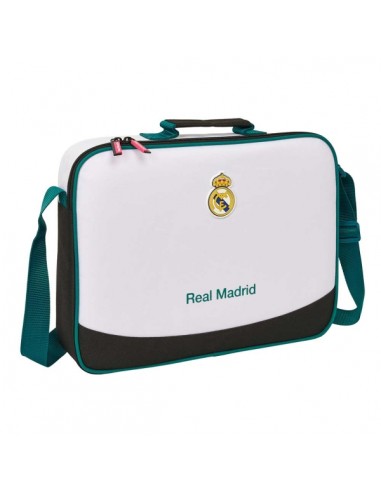 Safta Real Madrid Equipacion 26 27 Maletin con Cremallera - Bandolera Ajustable - Asa Forrada - Doble Tirador - Fondo