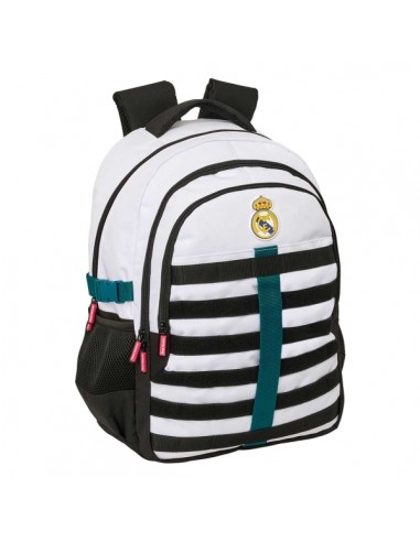 Safta Real Madrid Equipacion 26 27 Mochila para Portatil hasta 15.6" - Bolsillo Trasero Antirrobo - Cremallera Bidireccional