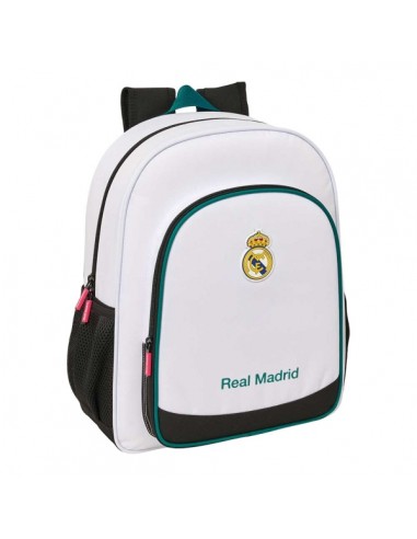 Safta Real Madrid Equipacion 26 27 Mochila - 15L - Adaptable a Carro - Bolsillo Frontal - Portabotellas - Cremallera - Doble