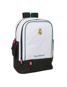 Safta Real Madrid Equipacion 26 27 Mochila - Bolsillo Frontal - Hombreras y Espalda Acolchada - Portabotellas - Cremallera