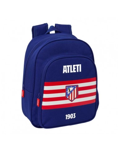 Safta Atletico de Madrid Mochila Infantil - Portabotellas - Bolsillo Frontal - Asa de Mano - Adaptable a Carro - Hombreras