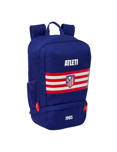 Safta Atletico de Madrid Mochila Zapatillero - Cremallera con Doble Tirador - Bolsillo Interior - Portabotellas - Asa de Mano