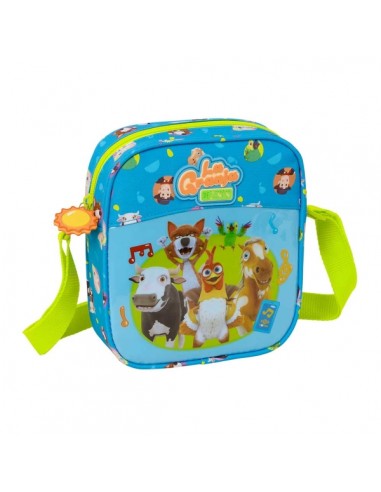 Safta la Granja de Zenon Bolsito con Bandolera Ajustable - Compacto - Cierre con Cremallera - 16x18x4cm - Color Azul y