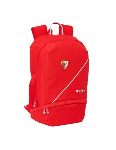Safta Sevilla FC Mochila Zapatillero - Cremallera con Doble Tirador - Bolsillo Interior - Portabotellas - Asa de Mano -