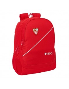 Safta Sevilla FC Mochila - 23L - Adaptable a Carro - Espalda Acolchada - Portabotellas - Cremallera con Doble Tirador - Asa