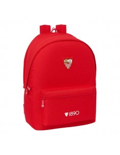 Safta Sevilla FC Mochila para Portatiles hasta 15.6" - Bolsillo para Tablet hasta 11" - Antirrobo - Asa de Mano - Conector