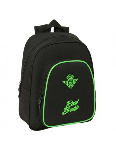 Safta Real Betis Balompie Mochila Infantil - Portabotellas - Bolsillo Frontal - Asa de Mano - Adaptable a Carro - Hombreras