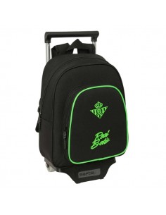 Safta Real Betis Balompie Mochila con Carro - Extraible - Portabotellas - Bolsillo Frontal - Asa de Mano - 28x34x10cm - Color