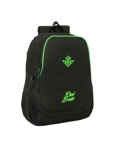 Safta Real Betis Balompie Mochila - 23L - Adaptable a Carro - Espalda Acolchada - Portabotellas - Cremallera con Doble