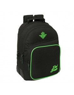Safta Real Betis Balompie Mochila - Adaptable a Carro - Bolsillo Frontal - Portabotellas - Cremallera con Doble Tirador - Asa