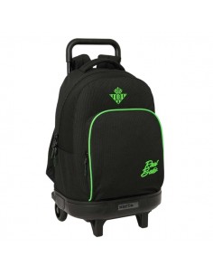 Safta Real Betis Balompie Mochila con Carro - Extraible - 33L - Portabotellas - Tarjeta de Identificacion Personal - Doble