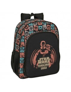 Safta Mandalorian and Grogu Mochila - 15L - Adaptable a Carro - Bolsillo Frontal - Portabotellas - Cremallera con Doble