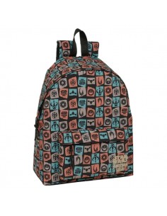 Safta Mandalorian and Grogu Mochila - Bolsillo Frontal - Espalda Acolchada - Hombreras Ergonomicas - Cremallera con Doble