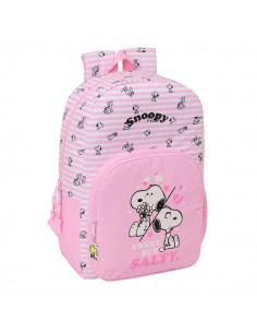 Safta Snoopy Mochila - 19L - Adaptable a Carro - Bolsillo Frontal - Espalda Acolchada - Cremallera con Doble Tirador - Asa de