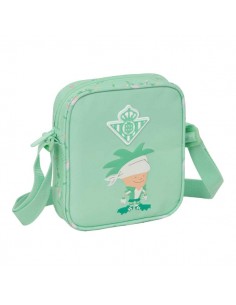 Safta Real Betis Balompie Preescolar Bolsito con Bandolera Ajustable - Compacto - Cierre con Cremallera - 16x18x4cm - Color