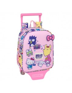 Safta Hello Kitty and Friends Mochila con Carro - Extraible - 6L - Tarjeta de Identificacion Personal - Asa de Mano -