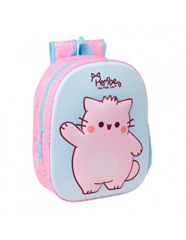 Safta Pembe Mochila 3D - Portabotellas - Hombreras Acolchadas - Asa de Mano Superior - 27x33x10cm - Color Rosa Pastel