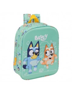 Safta Bluey Mochila Guarderia 3D - 6L - Cremallera - Asa de Mano - 22x27x10cm - Color Menta