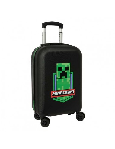 Safta Minecraft Maleta Trolley de Cabina de 20" - Candado de Combinacion - Asa Extensible - Interior Forrado - Ruedas Dobles
