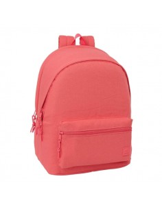Safta Basic Marsala Mochila para Portatiles hasta 15.6" - Bolsillo para Tablet hasta 11" - Antirrobo - Asa de Mano - Conector