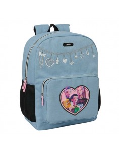 Safta K-Pop Demon Hunters Huntr X Mochila - Adaptable a Carro - Bolsillo Frontal - Hombreras y Espalda Acolchada - Cremallera