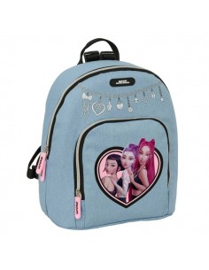 Safta K-Pop Demon Hunters Huntr X Mini Mochila - Bolsillo Frontal y Trasero - Cremallera - Hombreras Ajustables - Asa