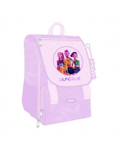 Safta K-Pop Demon Hunters Iconic Mochila Extensible - Solapa - Cierre con Cordon - Portabotellas - Bolsillo Frontal -
