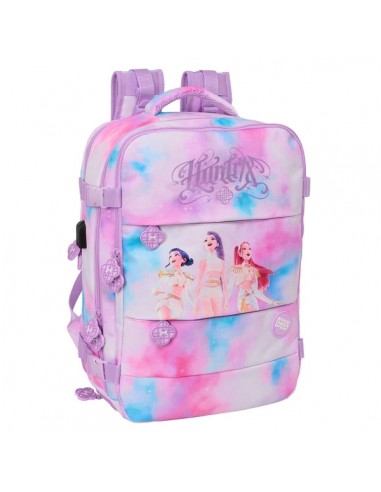 Safta K-Pop Demon Hunters Artist Mochila de Cabina - Bolsillo para Portatil hasta 15.6" - Portabotellas - USB - Zapatillero -