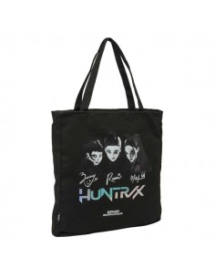 Safta K-Pop Demon Hunters Soul Tote Bag Bolsa de Tela - Cremallera - Bolsillo Interior - Asas de Mano - 36x38x6.5cm - Color