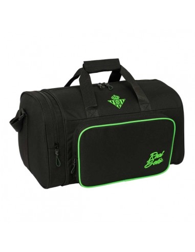 Safta Real Betis Balompie Bolsa de Deporte - Bandolera Ajustable - Bolsillo Frontal - Fondo Semirigido Extraible - Cremallera