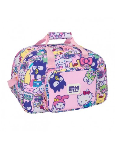 Safta Hello Kitty and Friends Bolsa de Deporte - Bandolera Ajustable - Bolsillo Frontal - Cremallera con Doble Tirador -