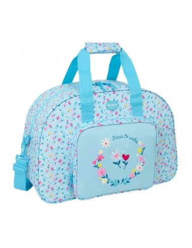 Safta Blackfit8 Petalos Bolsa de Deporte - Bandolera Ajustable - Bolsillo Frontal - Cremallera con Doble Tirador - Tacos en