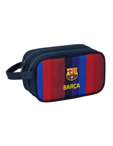 Safta F.C.Barcelona 1Â-Equipacion 26 27 Neceser - 2 Compartimentos con Cremallera - Adaptable a Carro - Asa de Mano