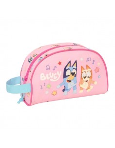 Safta Bluey Dance Neceser - Adaptable a Carro - Asa de Mano Lateral - Bolsillo Interior con Cremallera - 26x16x9cm - Color