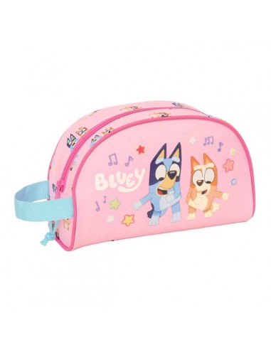 Safta Bluey Dance Neceser - Adaptable a Carro - Asa de Mano Lateral - Bolsillo Interior con Cremallera - 26x16x9cm - Color