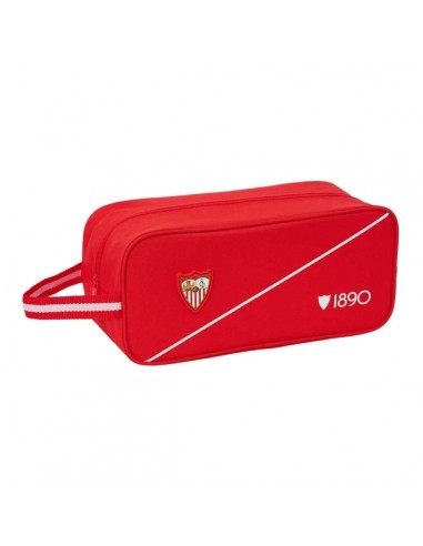 Safta Sevilla FC Zapatillero - Capacidad 7L - Asa de Mano Lateral - 34x15x14cm - Color Rojo