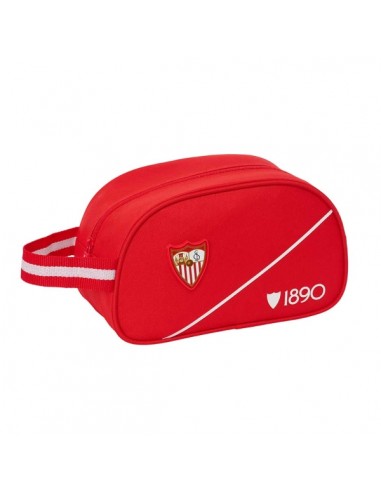 Safta Sevilla FC Neceser - Adaptable a Carro - Asa de Mano Lateral - 26x15x12cm - Color Rojo
