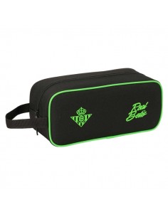 Safta Real Betis Balompie Zapatillero - Capacidad 7L - Asa de Mano Lateral - 34x15x14cm - Color Negro y Verde