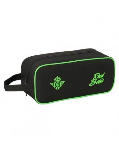 Safta Real Betis Balompie Zapatillero - Capacidad 7L - Asa de Mano Lateral - 34x15x14cm - Color Negro y Verde