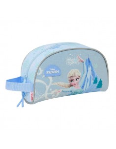 Safta Frozen Neceser - Adaptable a Carro - Asa de Mano Lateral - Bolsillo Interior con Cremallera - 26x16x9cm - Color Azul