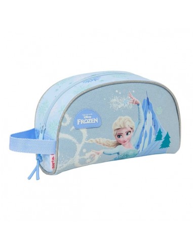 Safta Frozen Neceser - Adaptable a Carro - Asa de Mano Lateral - Bolsillo Interior con Cremallera - 26x16x9cm - Color Azul